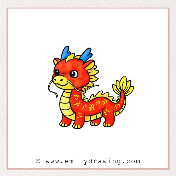 Preview of Chinese Dragon drawing